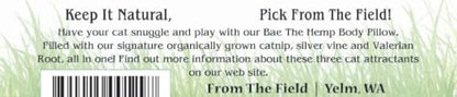 from The Field | Bae Hemp Body Pillow Catnip Kicker Toy for Cats | 12 Inch - Image 3