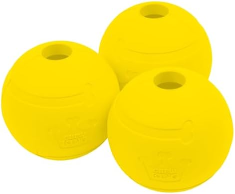 Chew King Flavored Rubber Ball Collection, 2.5 Inch Chicken Flavor Rubber Balls 3-Pk by ChewKing