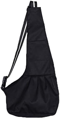 Pet Dog Puppy Cat Carrier Bag Oxford Cloth Sling Dog Doggy Cat Carrier Single Shoulder Bag-Small,Black - Image 2