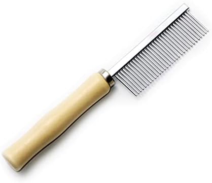 Wooden Handle Grooming Comb for Dogs Cats Pet by Litewoo