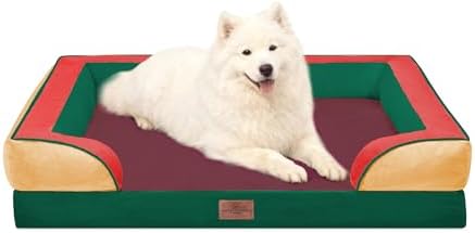 Comfort Expression Orthopedic Dog Beds for Large Sized Dog with Bolster by ComfortExpression