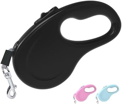 Retractable Dog Leash for Small Medium Dogs, 16Ft/5M, Black by Lusosh