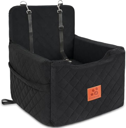 Dog Car Seat for Small/Medium Dogs Under 35 lbs, Dog Booster Seats (Balck) by GLGLENSLAVE