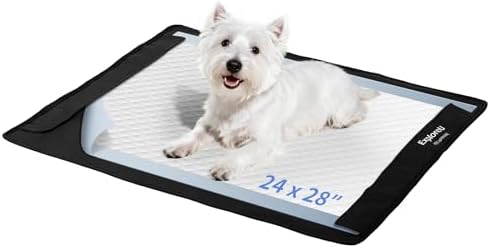 Pee Pad Holder,Folded Non-Slip for Potty Tray with Magnetic Lock,M:24"x28" by ExploreU