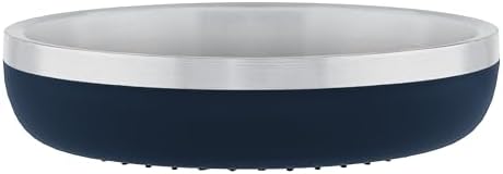 Master Pet Supply Stainless Steel Cat Bowls 9 oz Heavy Duty Navy Blue by MasterPetSupply