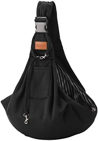 FDJASGY Small Dog Sling Cat Carrier Adjustable Strap Hands Free Reversible Pet Puppy Travel Bag Backpack for Outdoor Travel by FDJASGY