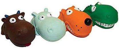 MultiPet Mini Latex Animals Dog Toy Assorted Colors Size:Pack of 6