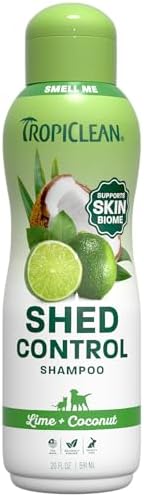TropiClean Deshedding Dog Shampoo, Lime & Coconut Scent, 20oz. by TropiClean