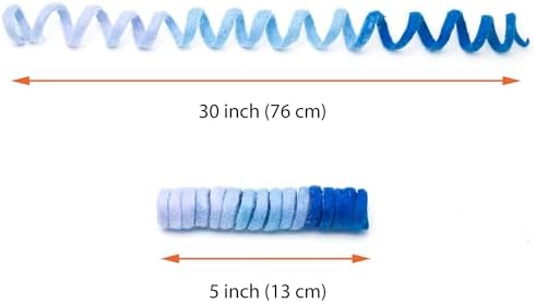 Glaciart One Felt Spring Cat Toy – 3 Pcs Soft Fuzzy Enrichment 100% Natural Wool - Interactive Stretchable Play Cat Toy Set - Safe for Pets, Non-AZO Colored Dyes - 30” Long - Image 2