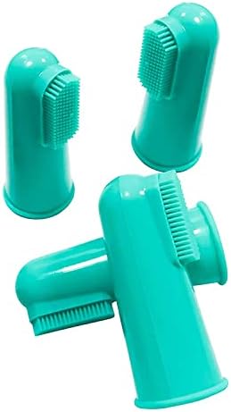 H&H Pets Dog Finger Toothbrushes - Professional Pet Finger Dental Brush Set for Dogs Puppies Cats, Soft Bristles, Size Small 4 Count-Silicon - Image 3