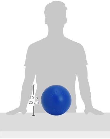 Jolly Pets Push-n-Play Ball Dog Toy, 6 Inches/Medium, Blue (306) - Image 3
