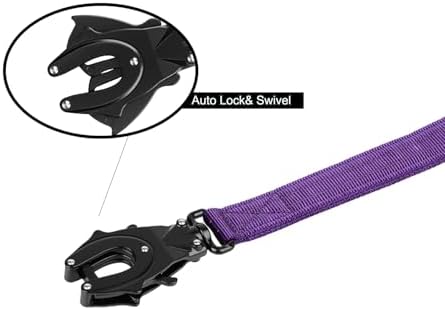 ICEFANG Tactical Dog Leash with Quick-Release Metal Clasp,Bungee-Dog Lead - Image 3