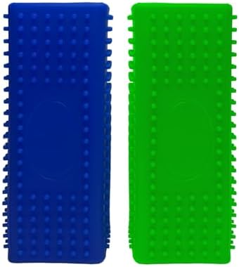 2pcs Pet Hair Remover, Dog Cat Block Roller Cleaner, Car Carpet Cleaner Brush for Small Animals, Pet Hair Removal Tool for Interior, Furniture, Sofa, Car Seat (Blue+Green) by WOPPOWFINDWHATYOULOVE