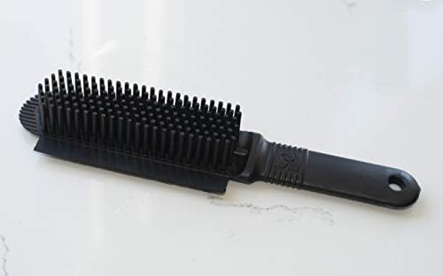 FURemover Plus Pet Hair Rubber Brush with Squeegee, Easily Remove Fur and Lint from Clothing, Carpets and Furniture, Gently Groom Dogs and Cats Wet or Dry, Black, 2 Pack - Image 4