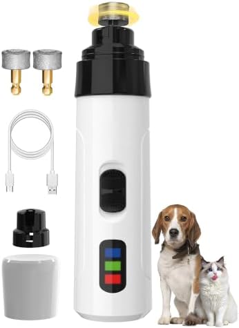 Quiet Electric Pet Nail Grinder with 2 Speeds for Dogs Cats by Unknown