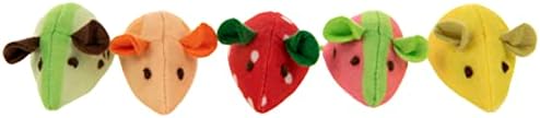 SmartyKat (5 Count) Skitter Slices Plush Catnip Cat Toys - Multi Color, 5 Count by SmartyKat