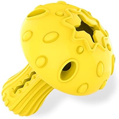 SCHITEC Dog Chew Toy for Large & Medium Dogs, Rubber Treat Dispensing Toy for Aggressive Chewers, Interactive Slow Feeder Tough Puzzle Toys Teeth Cleaning by SCHITEC