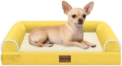 NANUYA Orthopedic Dog Bed for Small Dogs, 24 x 16 Inch, Ginger by Nanuya