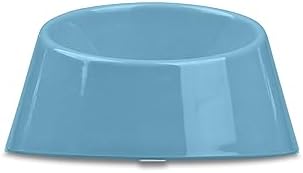 Van Ness Pets EcoWare Raised, No Tip, High Back Whisker-Friendly Cat Bowl, 8 OZ, Gray, ECW250, Blue - Image 2