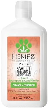 Hempz Petz, Shampoo, Cleans, Sweet Pineapple Honey Melon, 17 fl. Oz by Hempz