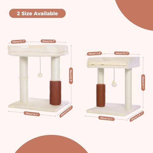 Cat Tree Tower for Large Cats Cat Scratching Post with Bed 20x16“ - Image 2