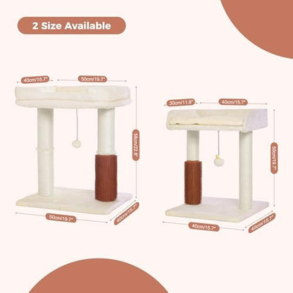 Cat Tree Tower for Large Cats Cat Scratching Post with Bed 20x16“ - Image 2
