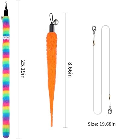 10Pcs Cat Fishing Pole Toy Attachments and 1PC Black String - Image 6