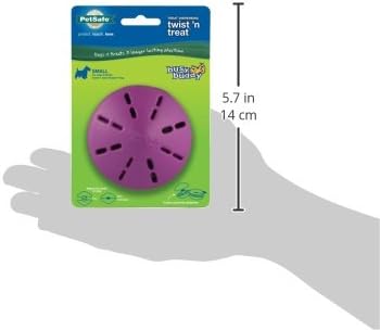 PetSafe Busy Buddy Twist'n Treat - BPA-Free Adjustable Meal Dispenser & Training Toy - Interactive Enrichment for Hard Chewers - Compatible with Hard & Smearable Treats - Helps Clean Teeth - Small