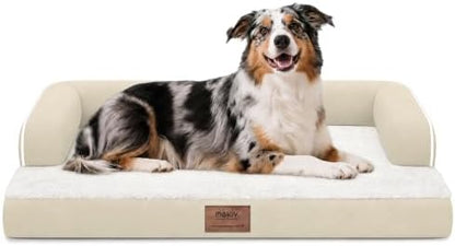 MEKIY Orthopedic Washable Dog Bed with Bolster for Large Sized Dogs by Mekiy