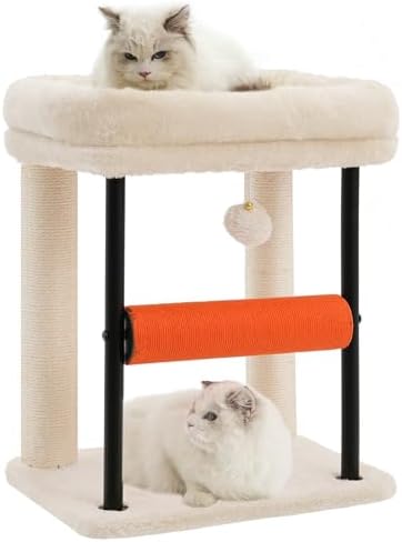 Hey-brother Cat Tree, Sturdy Tower with Sisal-Wrapped Columns, MPJ010SM by Hey-brother