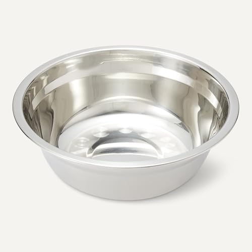Amazon Basics Elevated Dog Bowls Stand, 5 Height Adjustable Foldable Raised Pet Feeder with Stainless Steel Bowls, Non-Slip Base, 17.3 x 9.4 x 12 in, Black - Image 4