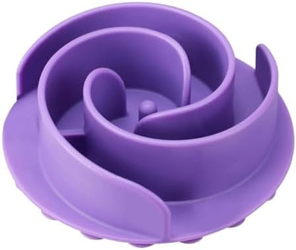 Slow Feeder Dog Bowls Insert, Bestalk Soft Silicone Slow Eating Feeder Insert with Suction Cups for Small, Medium and Large Dogs, Fit into Basic and Elevated Bowls by BESTALK