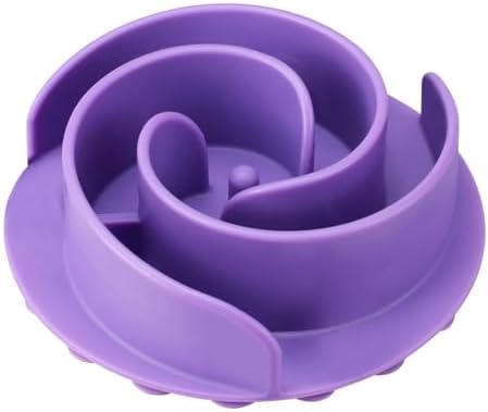 Slow Feeder Dog Bowls Insert, Bestalk Soft Silicone Slow Eating Feeder Insert with Suction Cups for Small, Medium and Large Dogs, Fit into Basic and Elevated Bowls by BESTALK