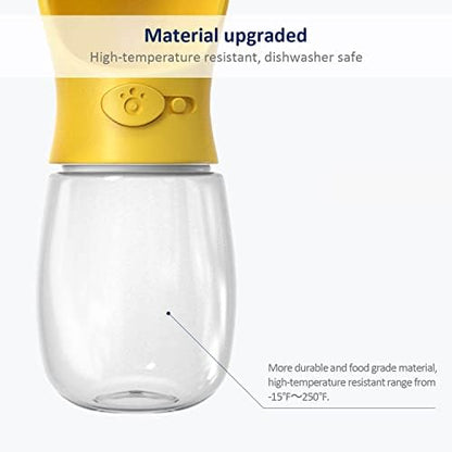 WePet Portable Dog Water Bottle, 12 OZ, Leak Proof Puppy Water Dispenser with Drinking Feeder for Pets Outdoor Walking, Hiking, Travel, Food Grade Plastic - Image 5