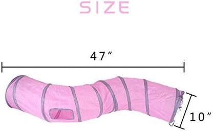 iCAGY Cat Tunnel Toys for Indoor Cats Kittens Rabbits, Pet Toy Play Tunnels - Image 4