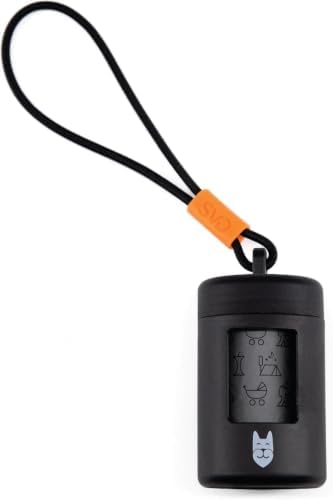 SVD.PET Retractable Dog Poop Bag Holder with 15 Waste Bags by SVDPET