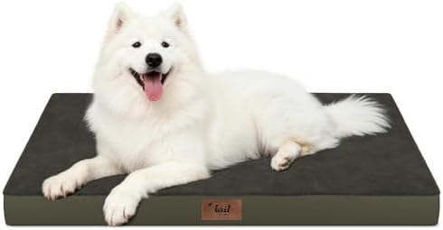 Large Waterproof Orthopedic Dog Bed with Egg Crate Foam by TailStories