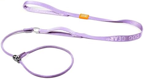 HowGo Slip Lead Dog Leash with 2 Spring-Loaded Stoppers (Lavender 5.0FT) by HOWGO