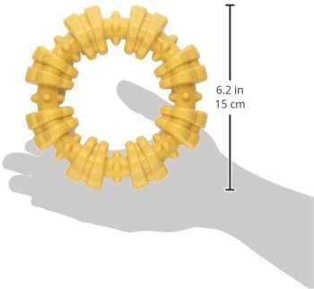 Nylabone Dura Chew Large Textured Ring Dog Chews, Chicken Flavor, Pack of 3
