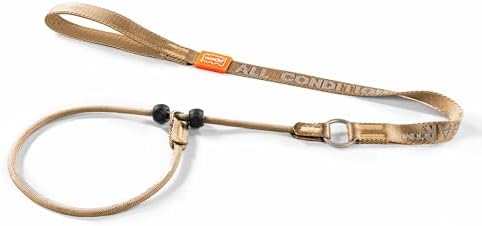 HowGo Slip Lead Dog Leash with 2 Spring-Loaded Stoppers (Brown 3.6FT) by HOWGO