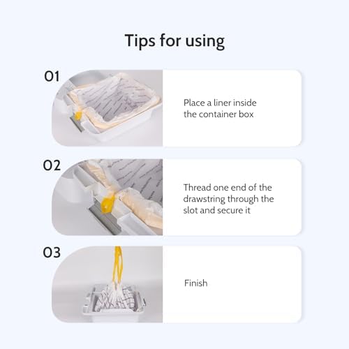 60 Count Heavy Duty Litter Box Liners for Autoscooper 11 Automatic Cat Litter Box, Disposable Trash Bags for Self Cleaning Cat Litter Box - Image 4