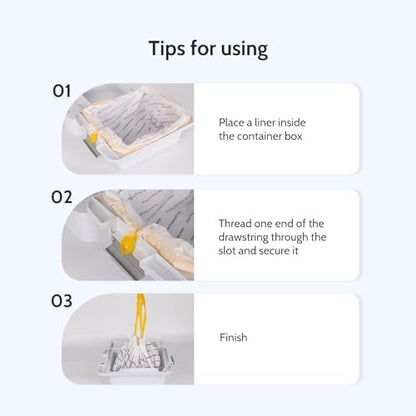 60 Count Heavy Duty Litter Box Liners for Autoscooper 11 Automatic Cat Litter Box, Disposable Trash Bags for Self Cleaning Cat Litter Box - Image 4