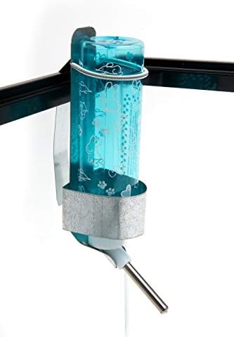 Lixit Wire and Aquarium Cage Water Bottle Chew Guard for Guinea Pigs, Rats, Rabbits, Ferrets Hamsters and Other Small Animals. (8oz),Silver - Image 6
