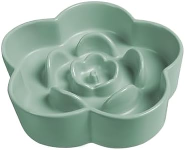 Ceramic Slow Feeder Dog/Cat Bowl 8" 11.3oz Medium Large by WoofinPets