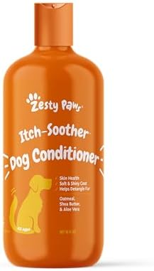 Zesty Paws Dog Conditioner - Oatmeal, Aloe & Shea Butter, 16 oz by ZestyPaws