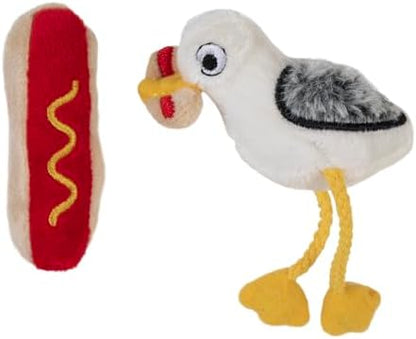 Mad Cat Hotdog Thief Bird Crinkle Cat Toy, Catnip and Silvervine, 2 Pack - Image 4