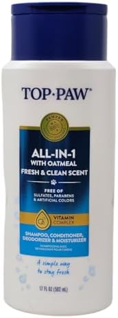 Top Paw All-in-1 Oatmeal Shampoo and Conditioner for Dogs, 17 Ounces by TOP+PAW