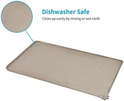 AUDWUD Waterproof Silicone Pet Feeding Mats,Anti Slip Dog Food Bowl Pad - Image 5
