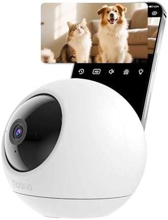 Noorio 4K Indoor Security Camera, Baby & Pet Monitor with 5/2.4 GHz WiFi 6 by Noorio