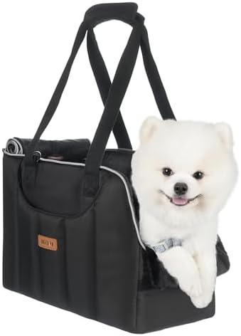 Dog Purse Carrier for Small Dogs Cats Rabbits Up to 12lbs, Lightweight Pet Sling Carriers with Crossbody Strap, Portable Puppy Soft Sided Tote Bag Carrier for Vet,Hiking,Travel Black by Becivi